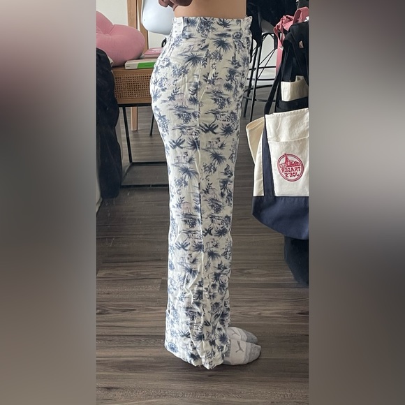 Tailored Linen-Blend Wide Leg Pants - Picture 5 of 6